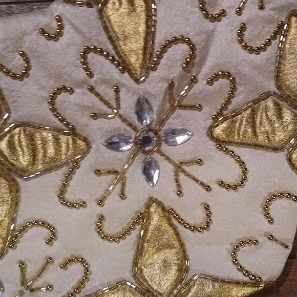 Christmas stocking Gold fancy 🎄2 for 40 plus Add'l 10% off for matching sock - Picture 2 of 4